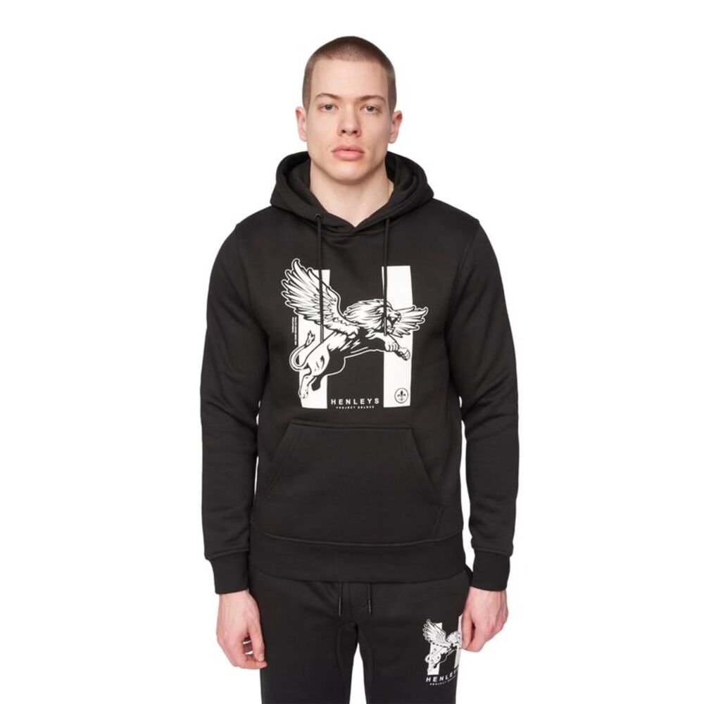 Henleys Mens Curveball Hoodie / Black
